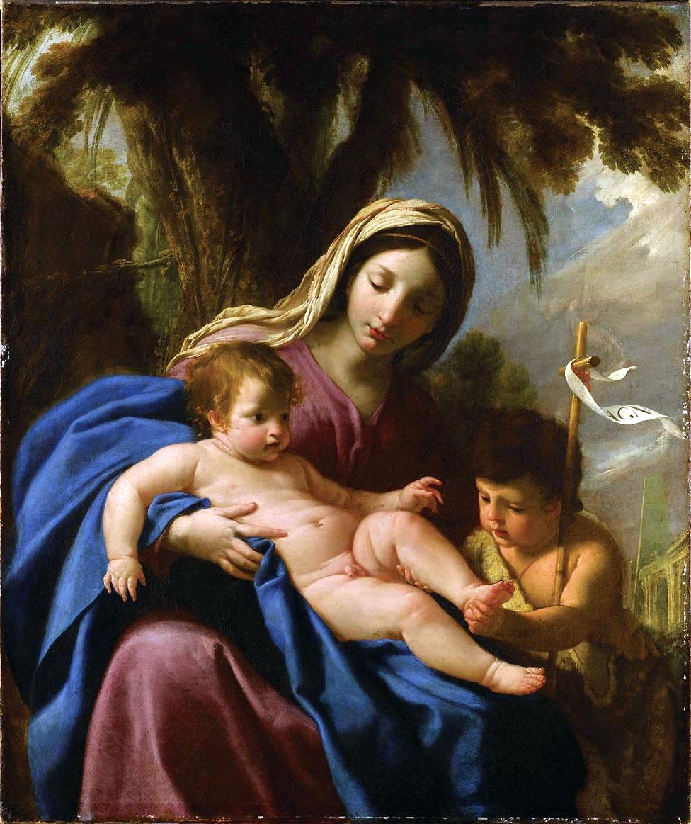 Madonna and Child with Saint John the Baptist by Eustache Le Sueur