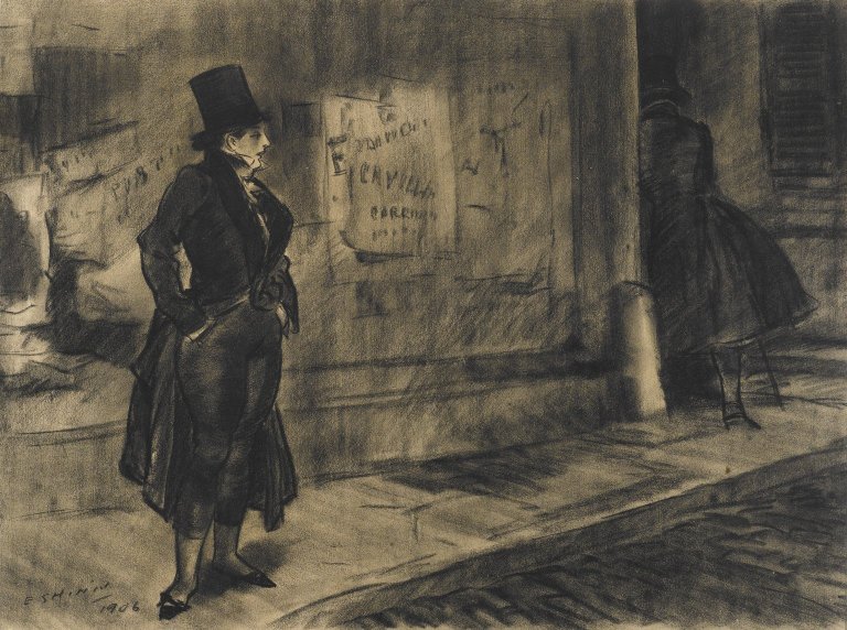 Frederique Follows Her Husband by Everett Shinn