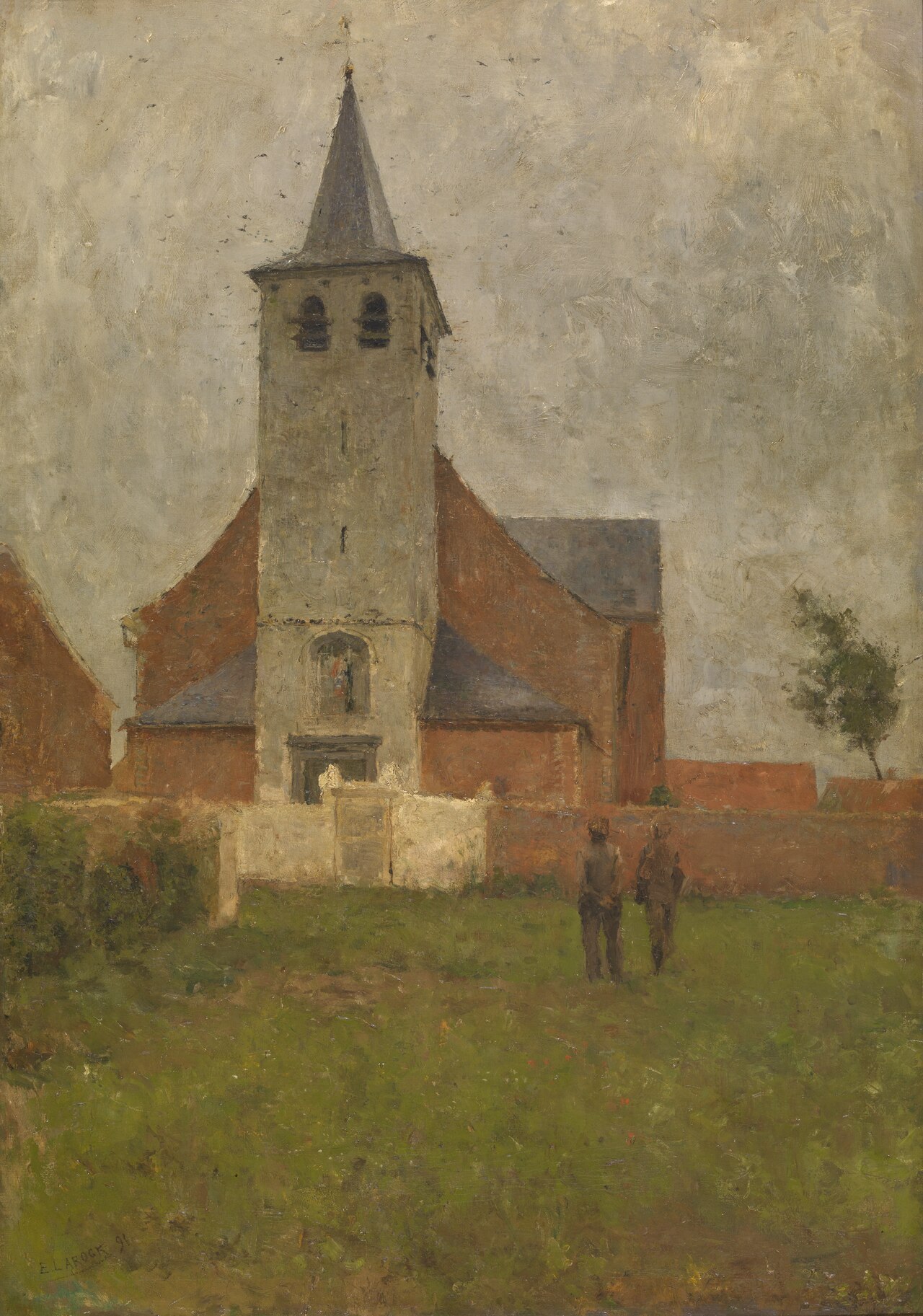 Church at Kapelle-op-den-Bos by Evert Larock
