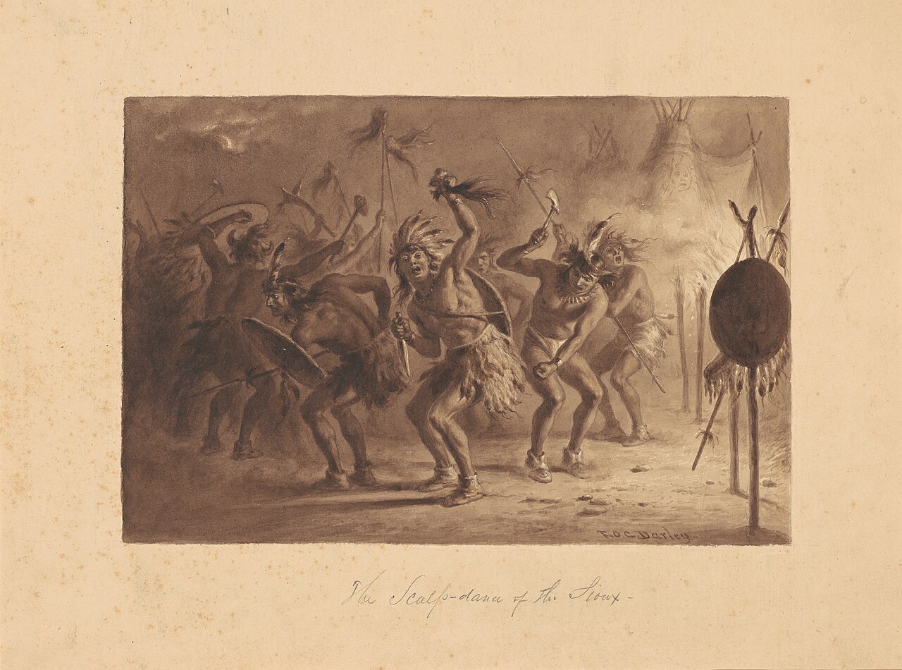 The Scalp-Dance of the Sioux by F. O. C. Darley