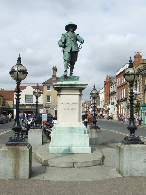 Statue of Oliver Cromwell by F. W. Pomeroy