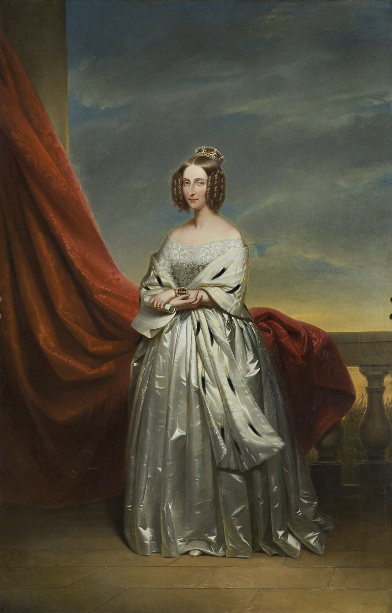 Portrait of Queen Louise Marie by Fanny Geefs