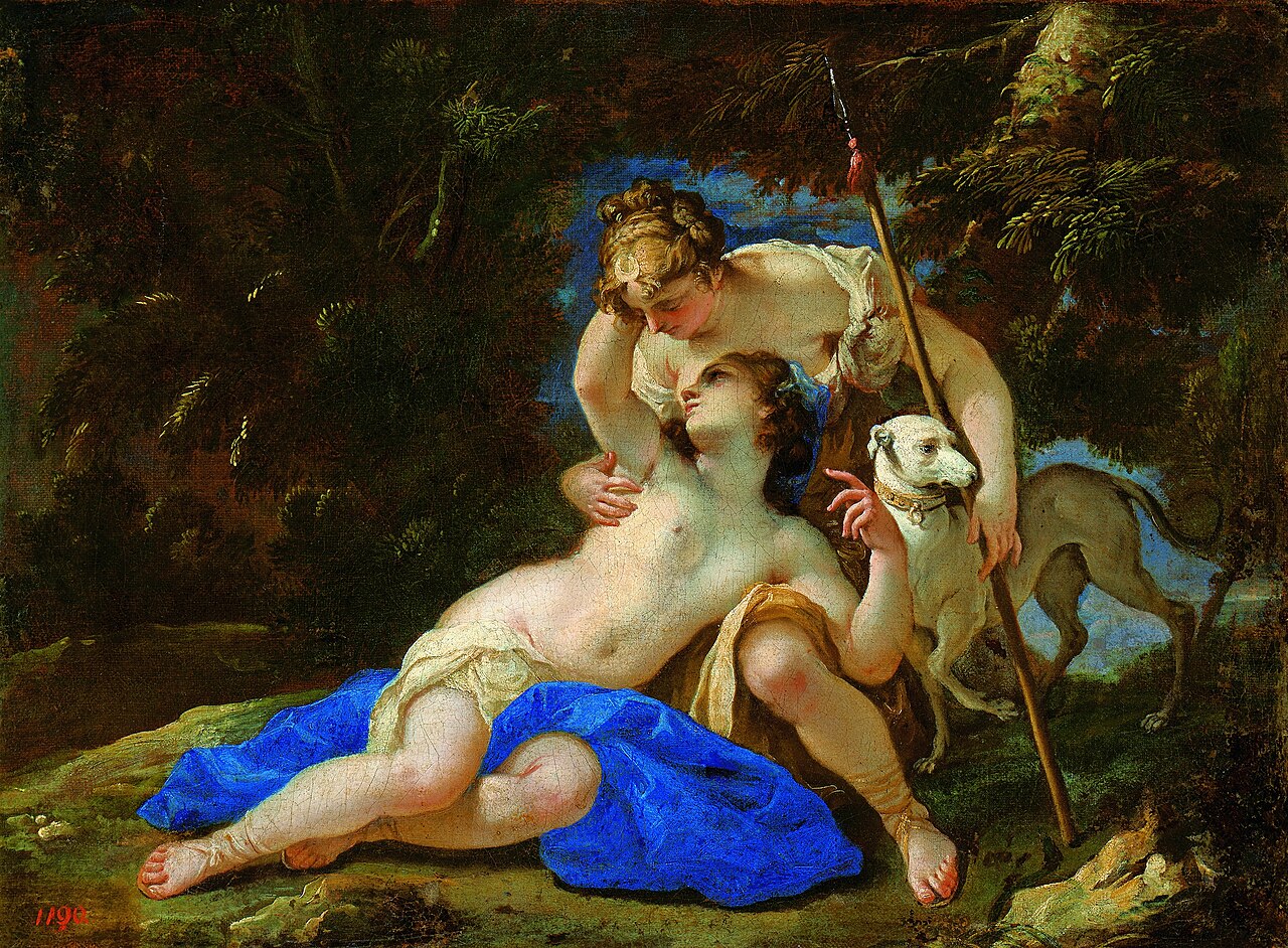Jove under the guise of Diana and Callisto by Federico Cervelli