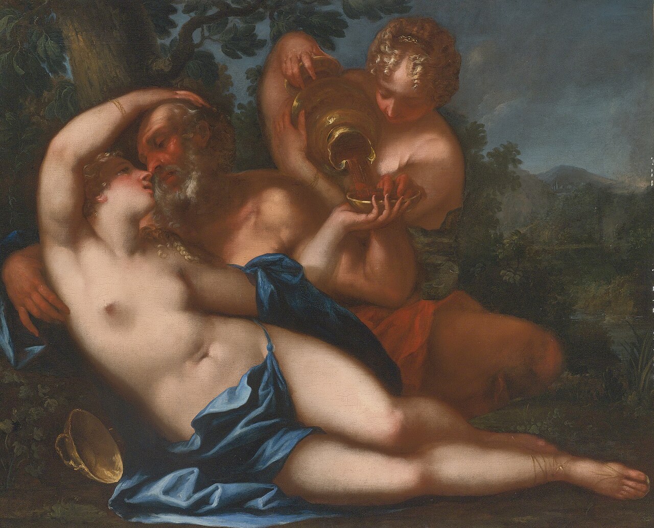 Lot and His Daughters by Federico Cervelli