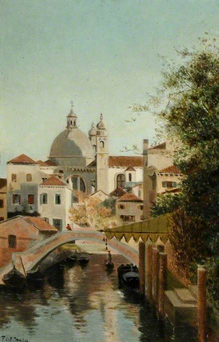 Canal with a Bridge by Federico del Campo