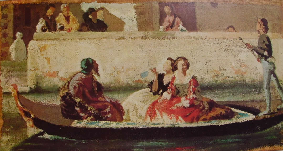 Titian's Gondola by Federico Faruffini