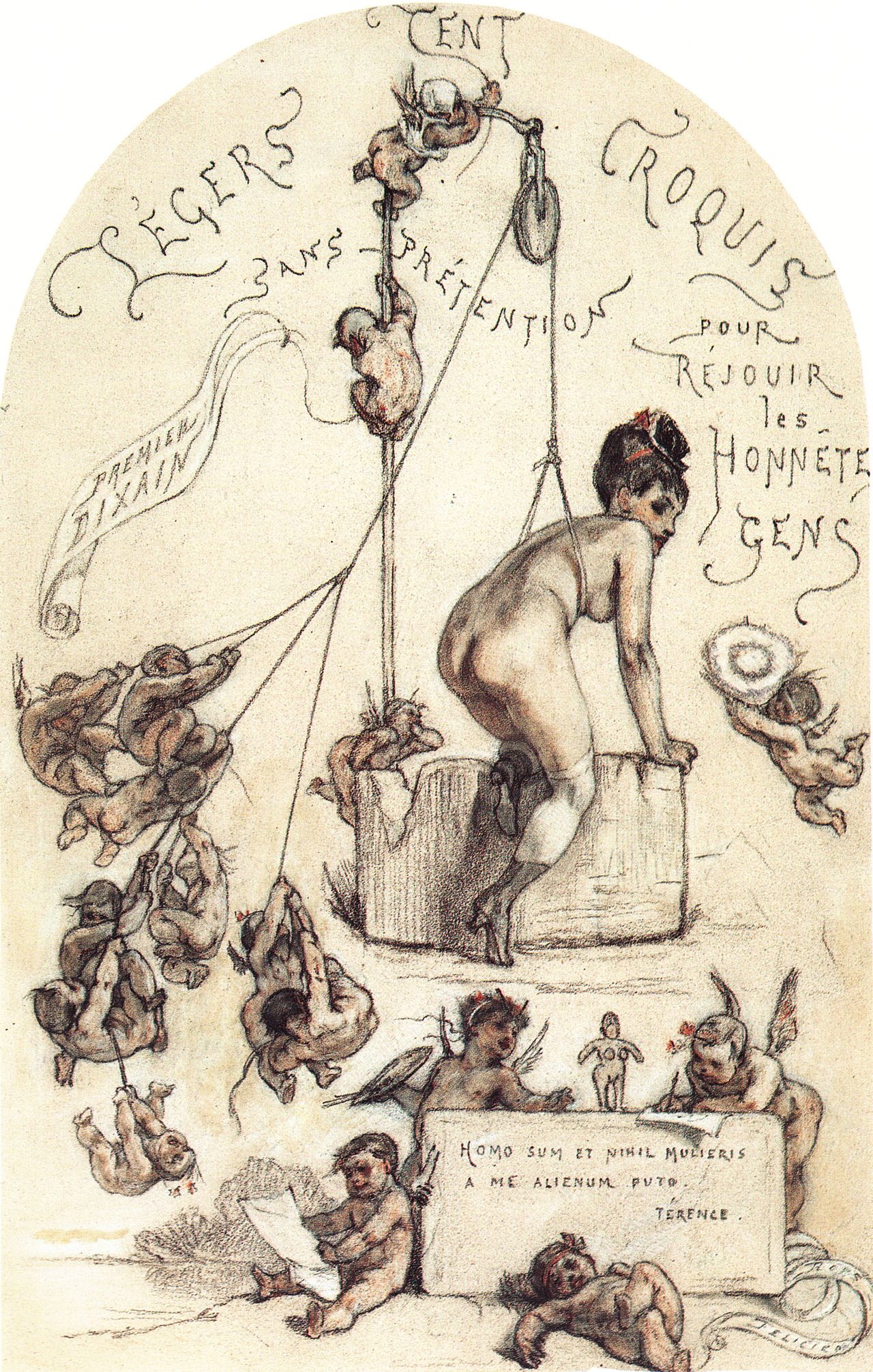 A hundred light, unpretentious sketches to amuse respectable people by Félicien Rops