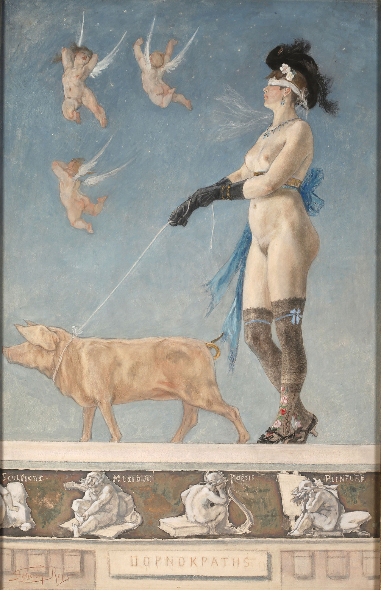 Pornocrates by Félicien Rops