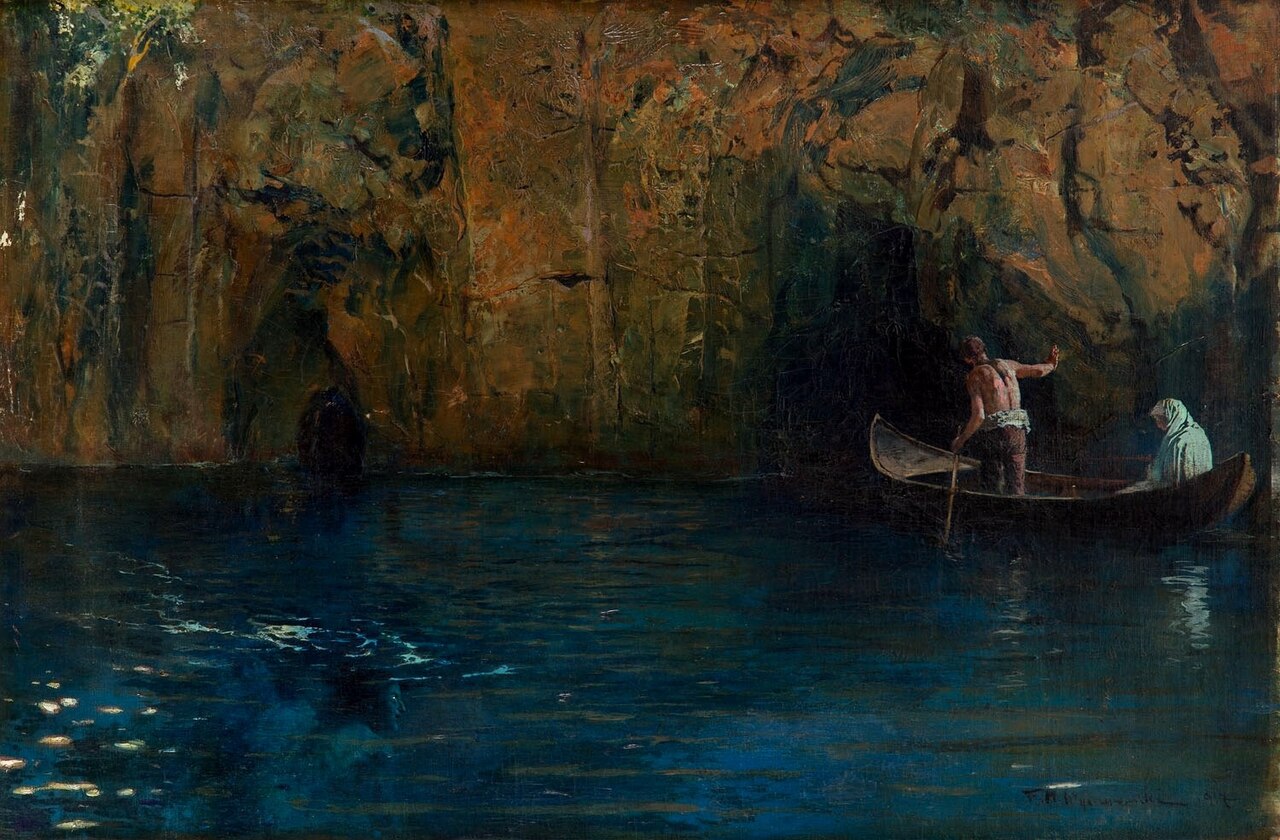 Charon's boat by Feliks Michał Wygrzywalski