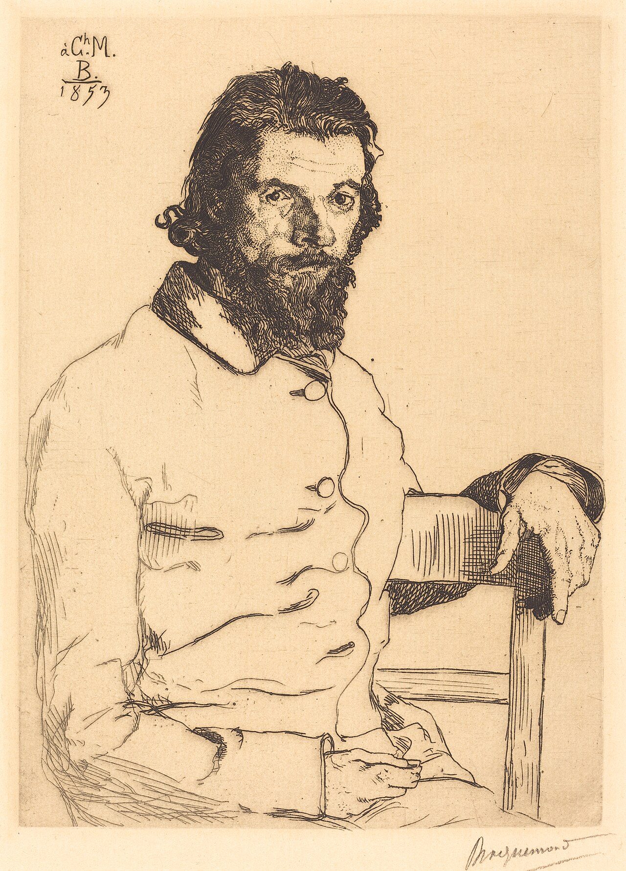 Charles Meryon by Félix Bracquemond