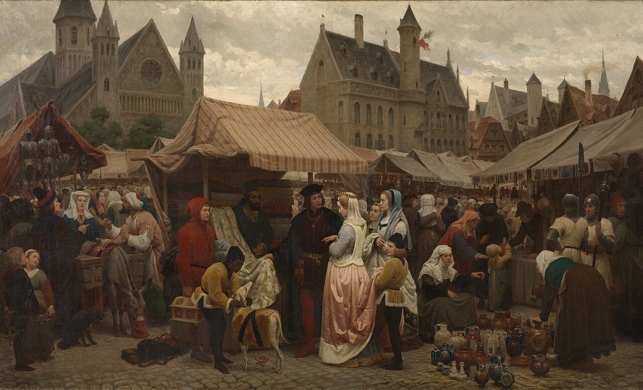Fair in Ghent in the Middle Ages by Félix de Vigne