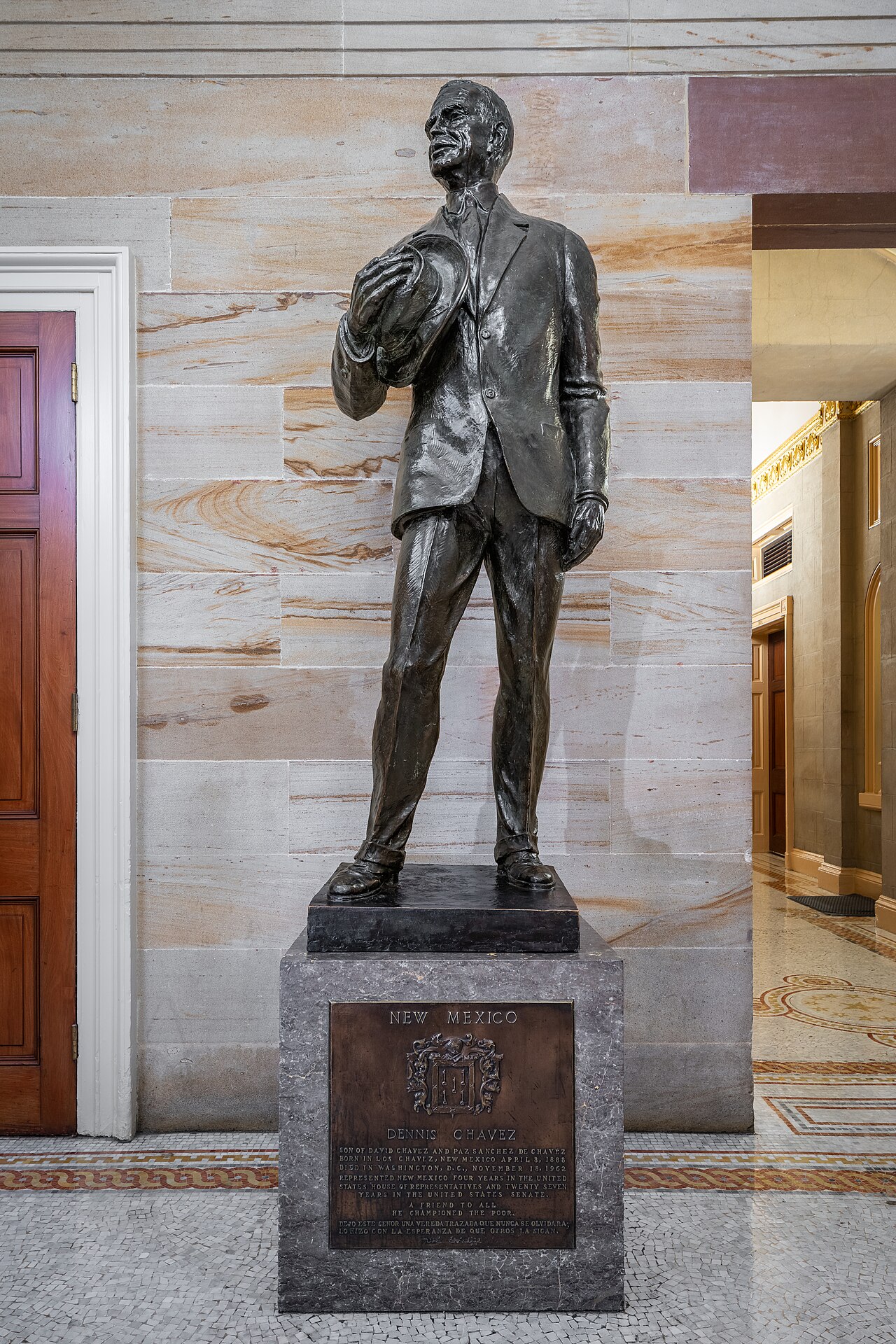 statue of Dennis Chavez by Felix de Weldon