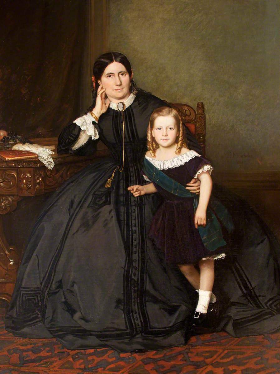 Eliza Crawshay, née Harris, with Her Son by Felix Moscheles