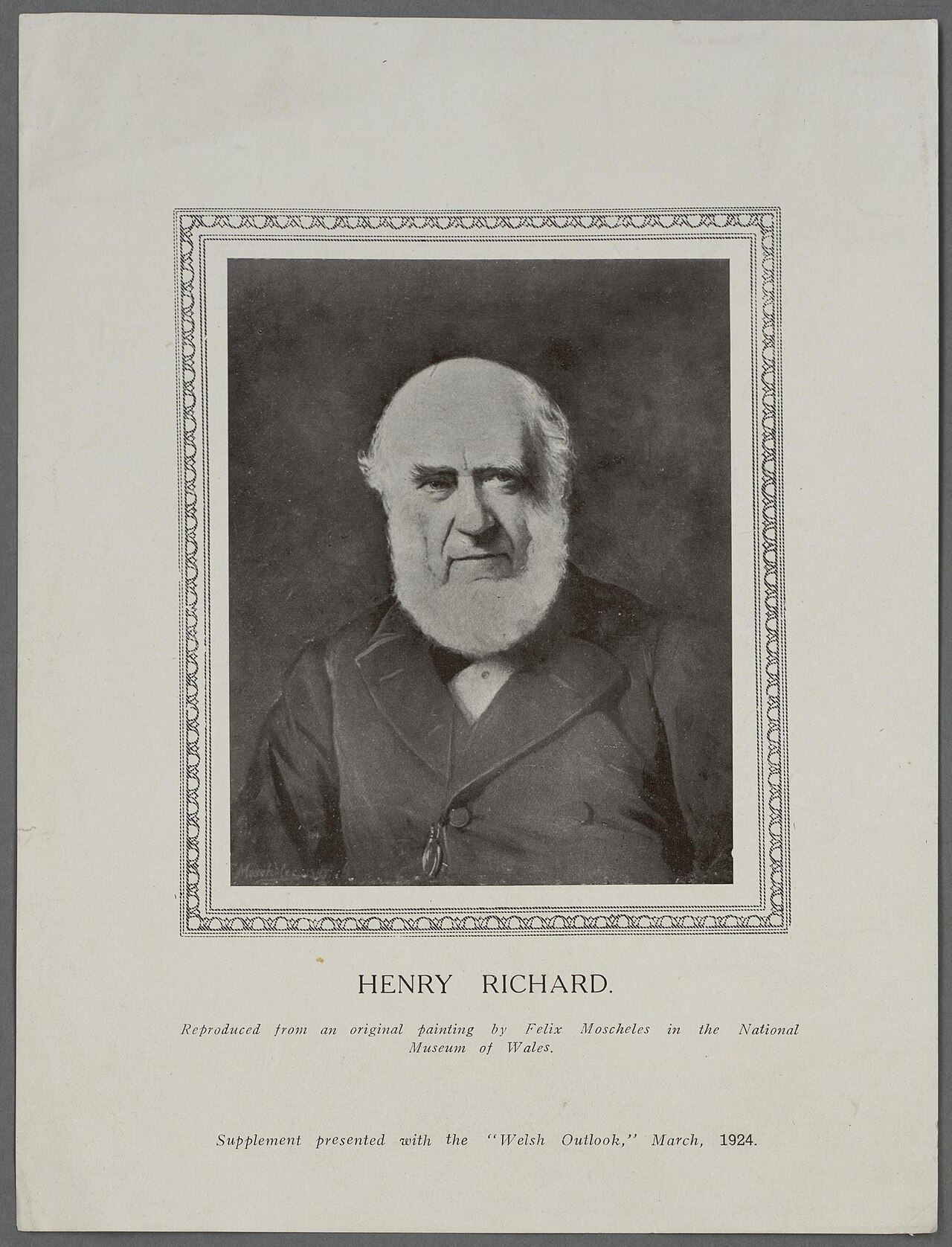 Henry Richard by Felix Moscheles