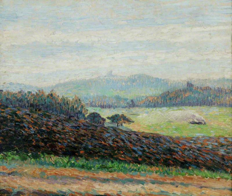 The Bonfire by Félix Pissarro