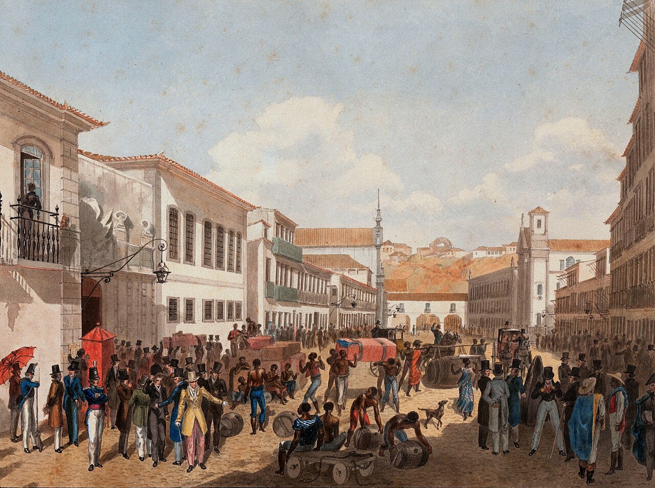 Rua Direita, Rio de Janeiro by Félix Taunay, Baron of Taunay
