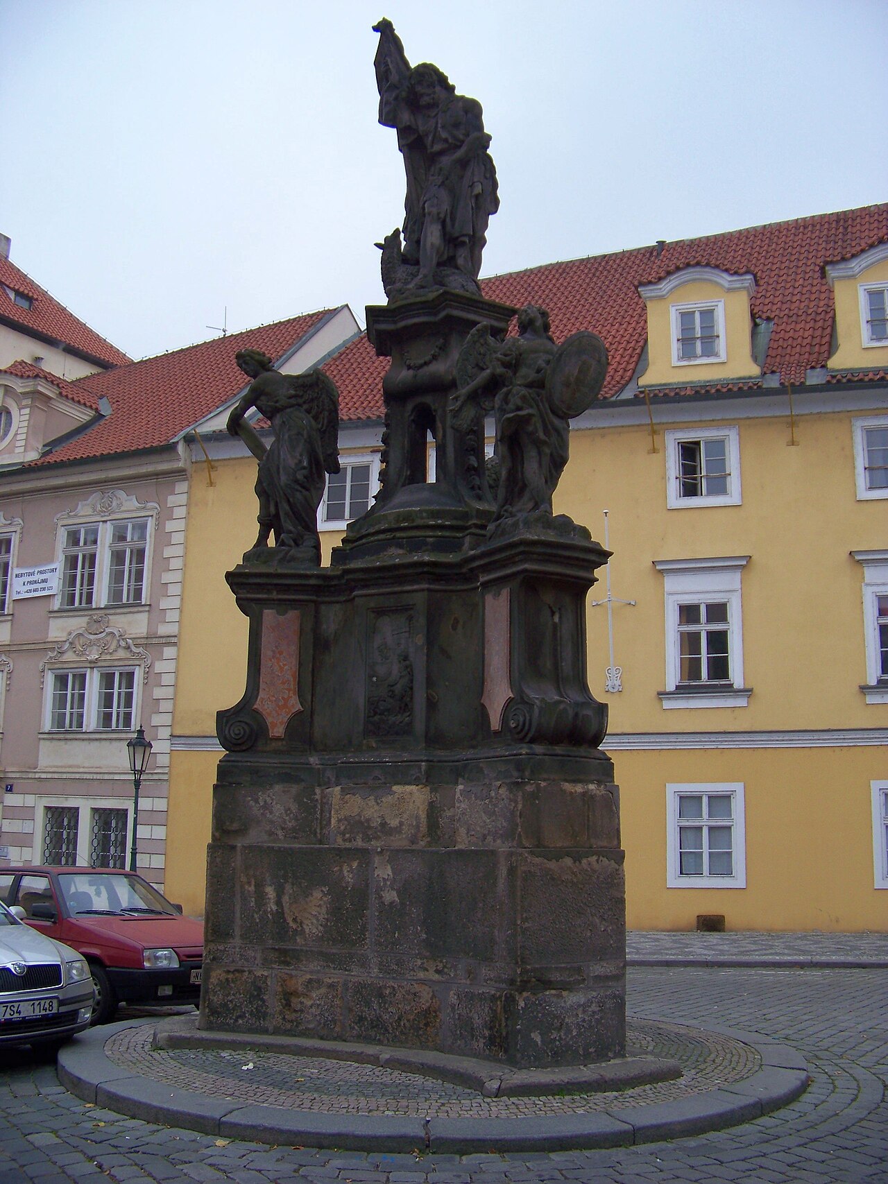 Statue of John the Baptist, Maltézské Square by Ferdinand Brokoff