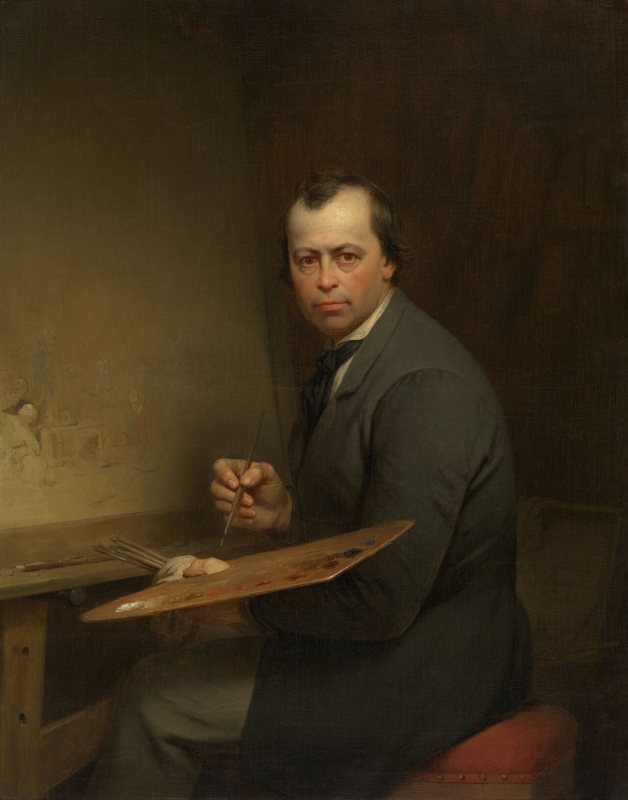 Portrait of Ferdinand de Braekeleer the Elder