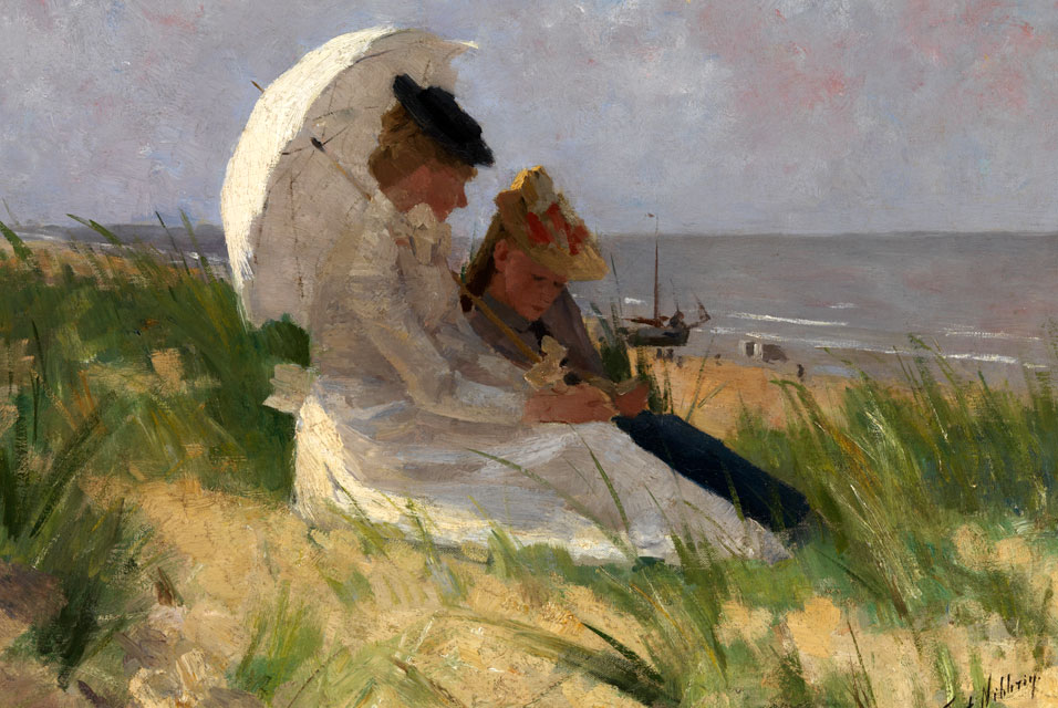 At the Dunes, Zandvoort by Ferdinand Hart Nibbrig