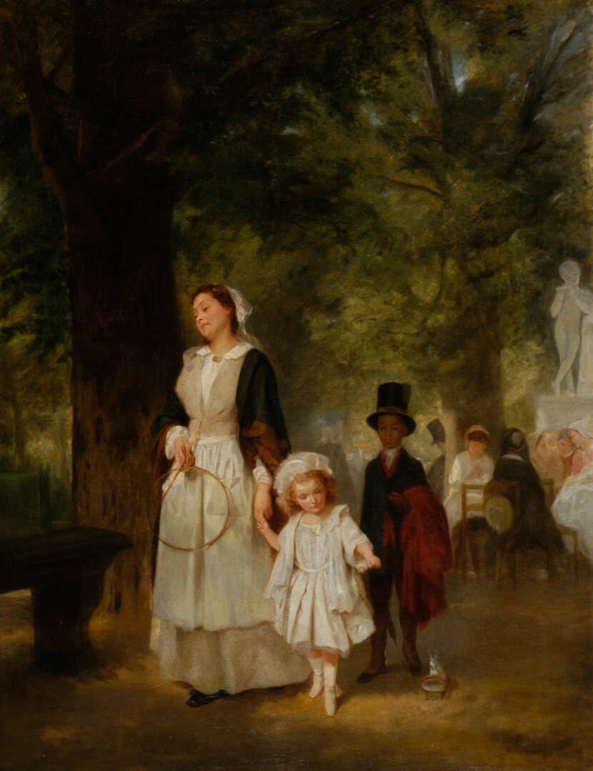 Scene in the Bois de Boulogne by Ferdinand Heilbuth
