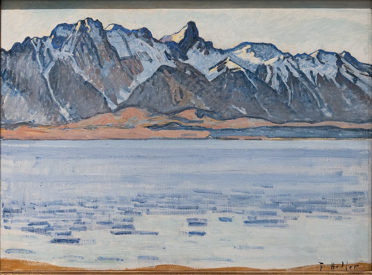 Lake Thun and Stockhorn mountains by Ferdinand Hodler
