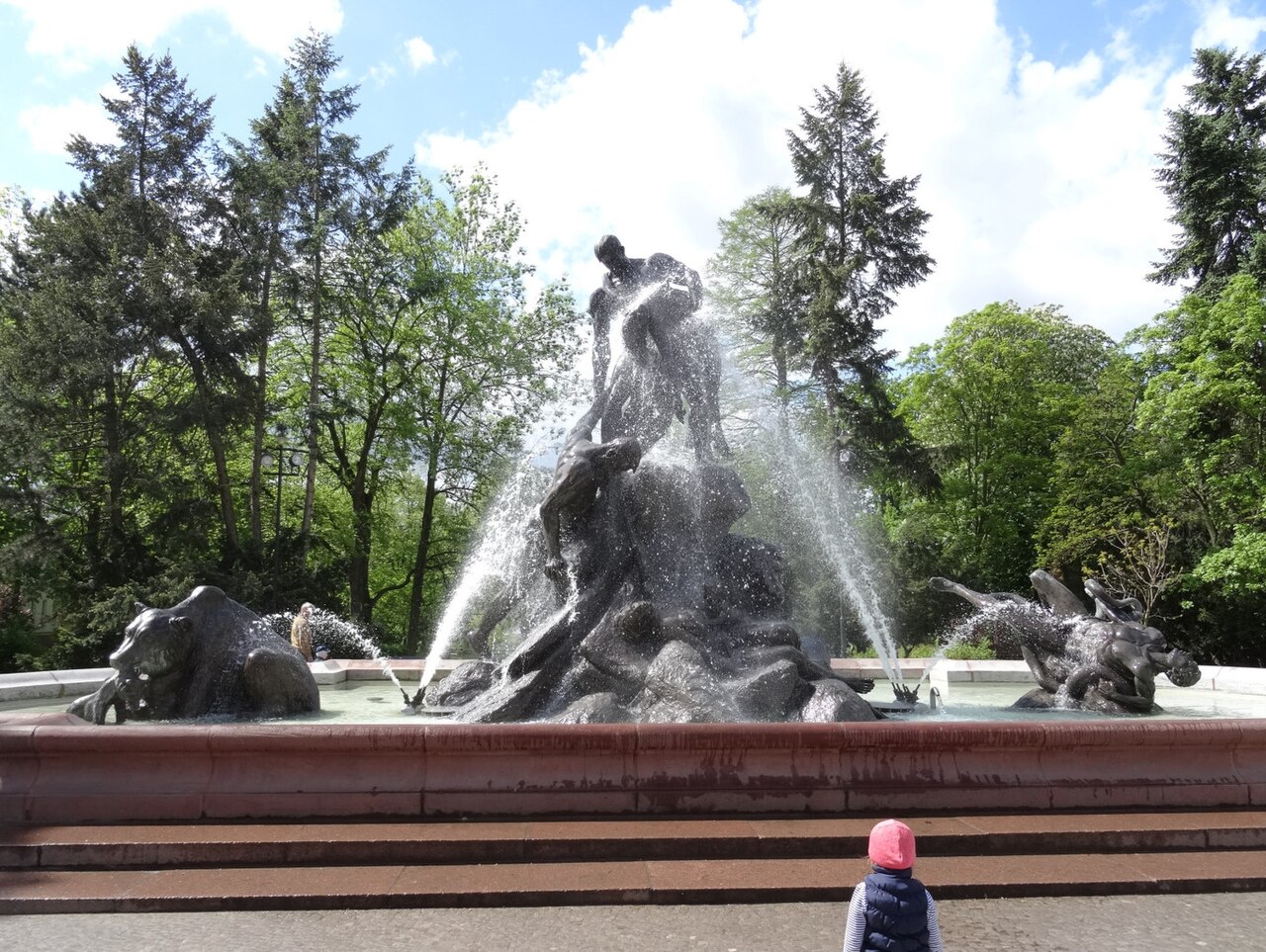 Fountain "The Deluge" in Bydgoszcz by Ferdinand Lepcke