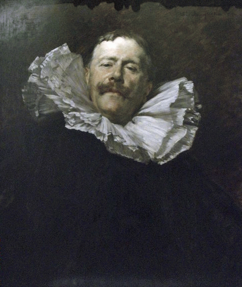 Portret of the painter Antione Guillemet (1841-1918) by Ferdinand Roybet