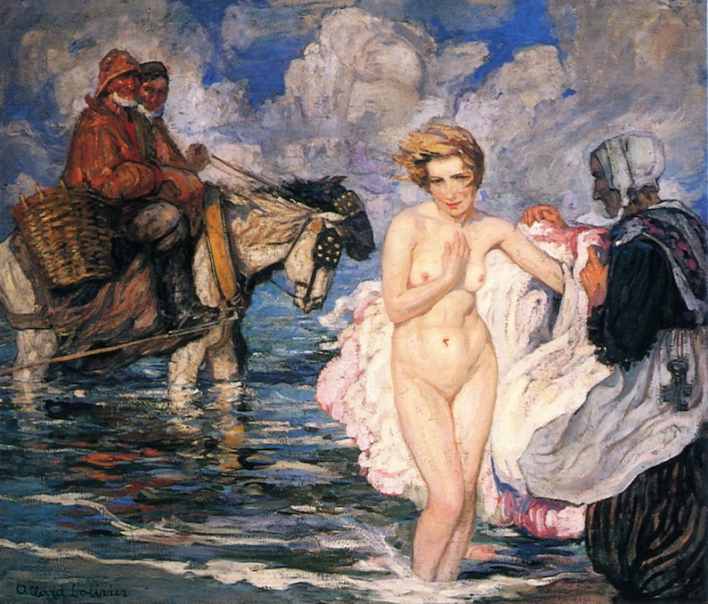 Bather in the North Sea by Fernand Allard l'Olivier