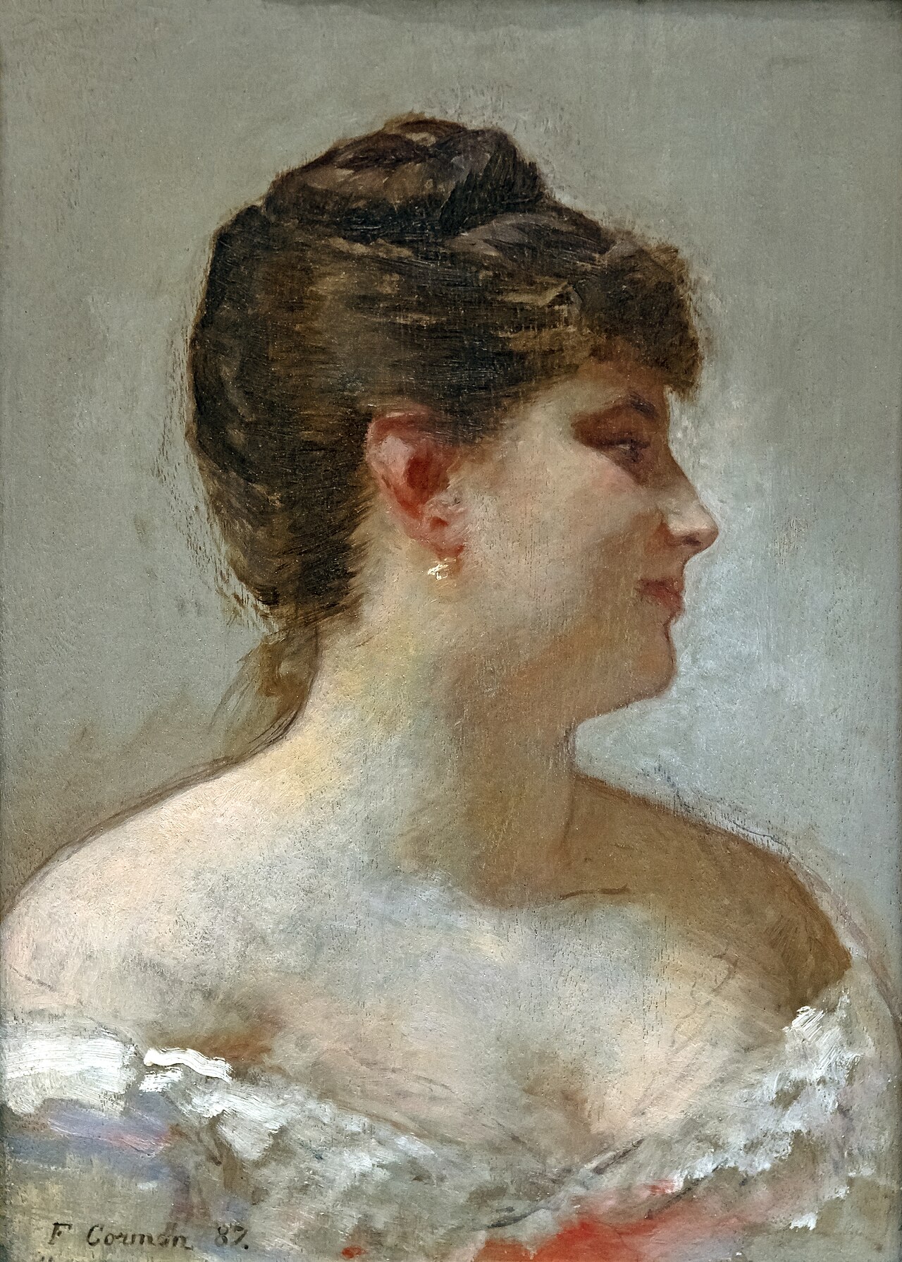 Beaux-Arts de Carcassone - Portrait de Madame Cormon - Fernand Cormon by Fernand Cormon