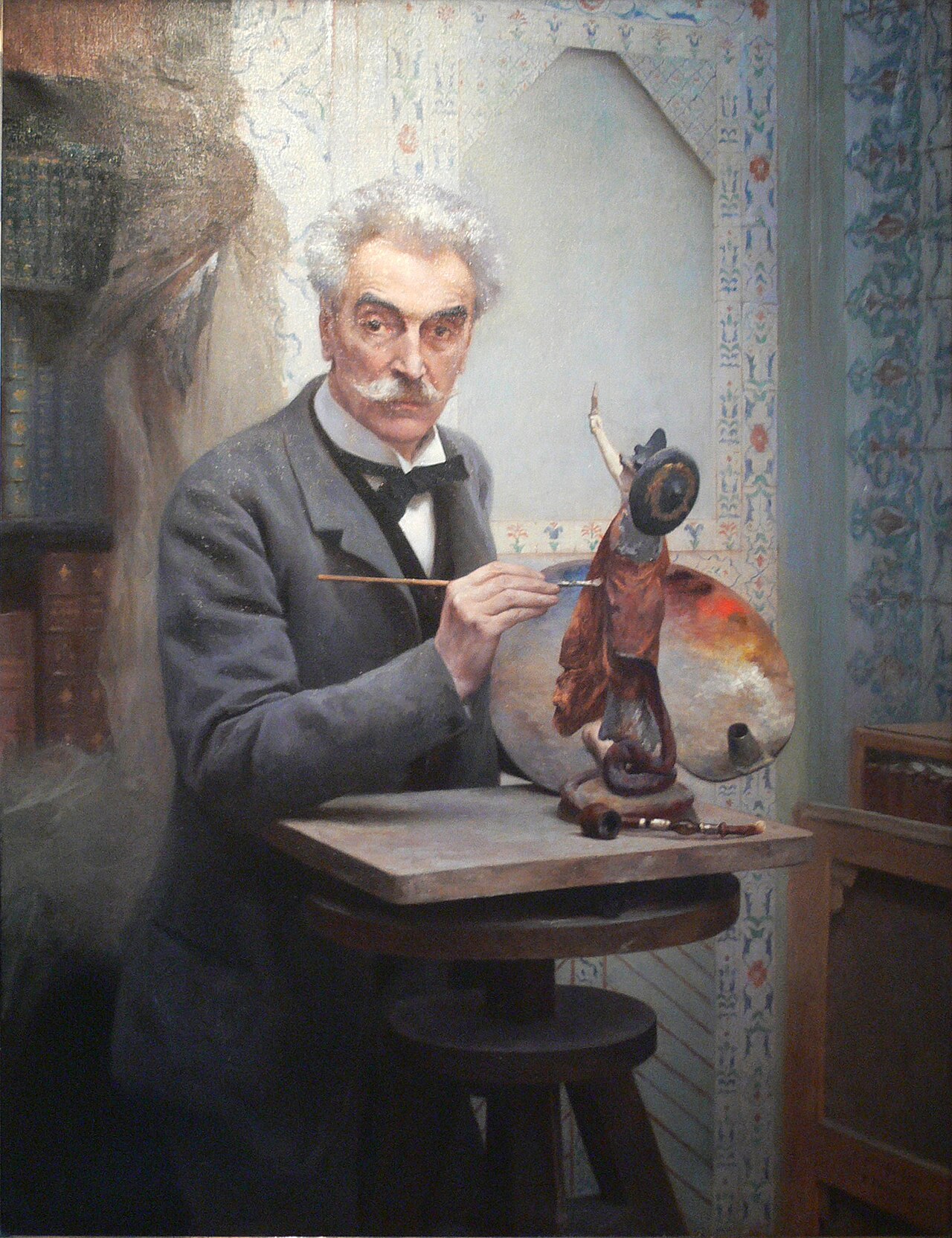 Sculptor working. Gérôme in his workshop by Fernand Cormon