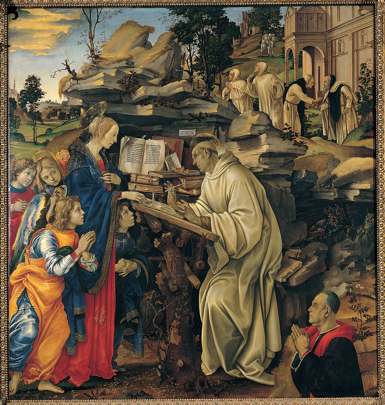 The Vision of Saint Bernard by Filippino Lippi