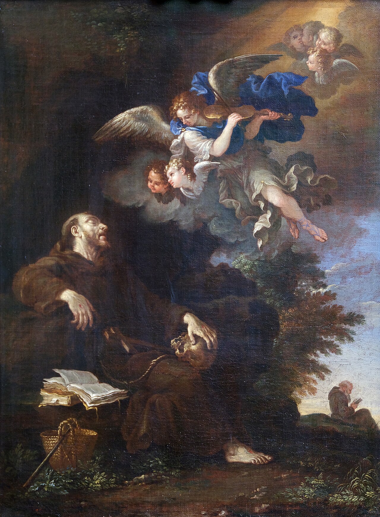 St. Francis in Extasy by Filippo Lauri