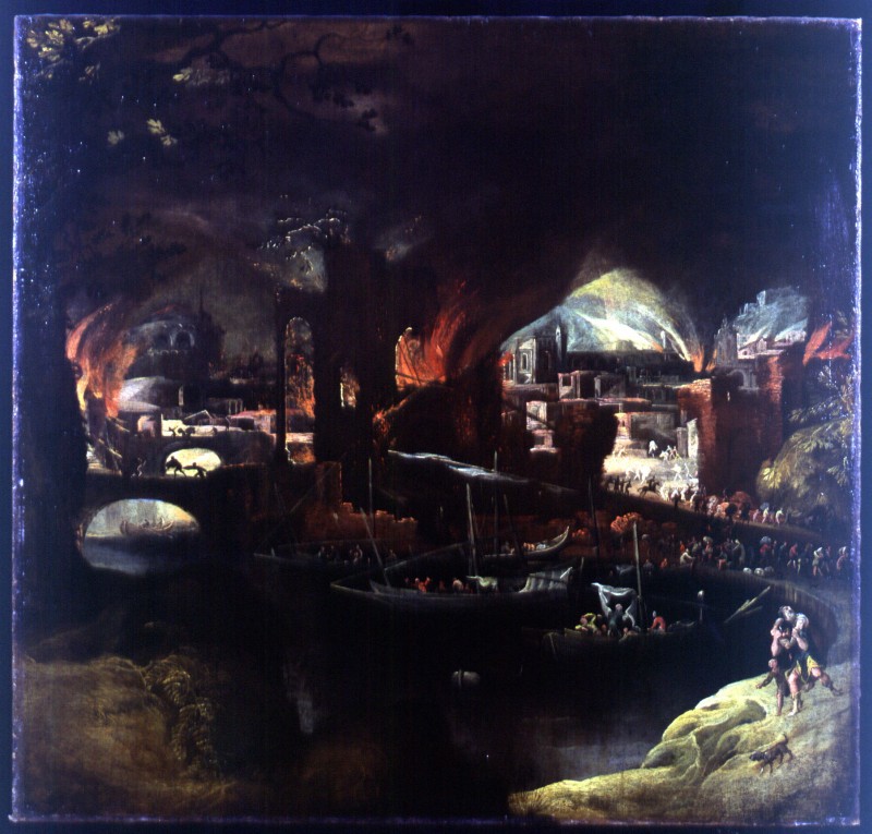 The Fire of Troy by Filippo Napoletano