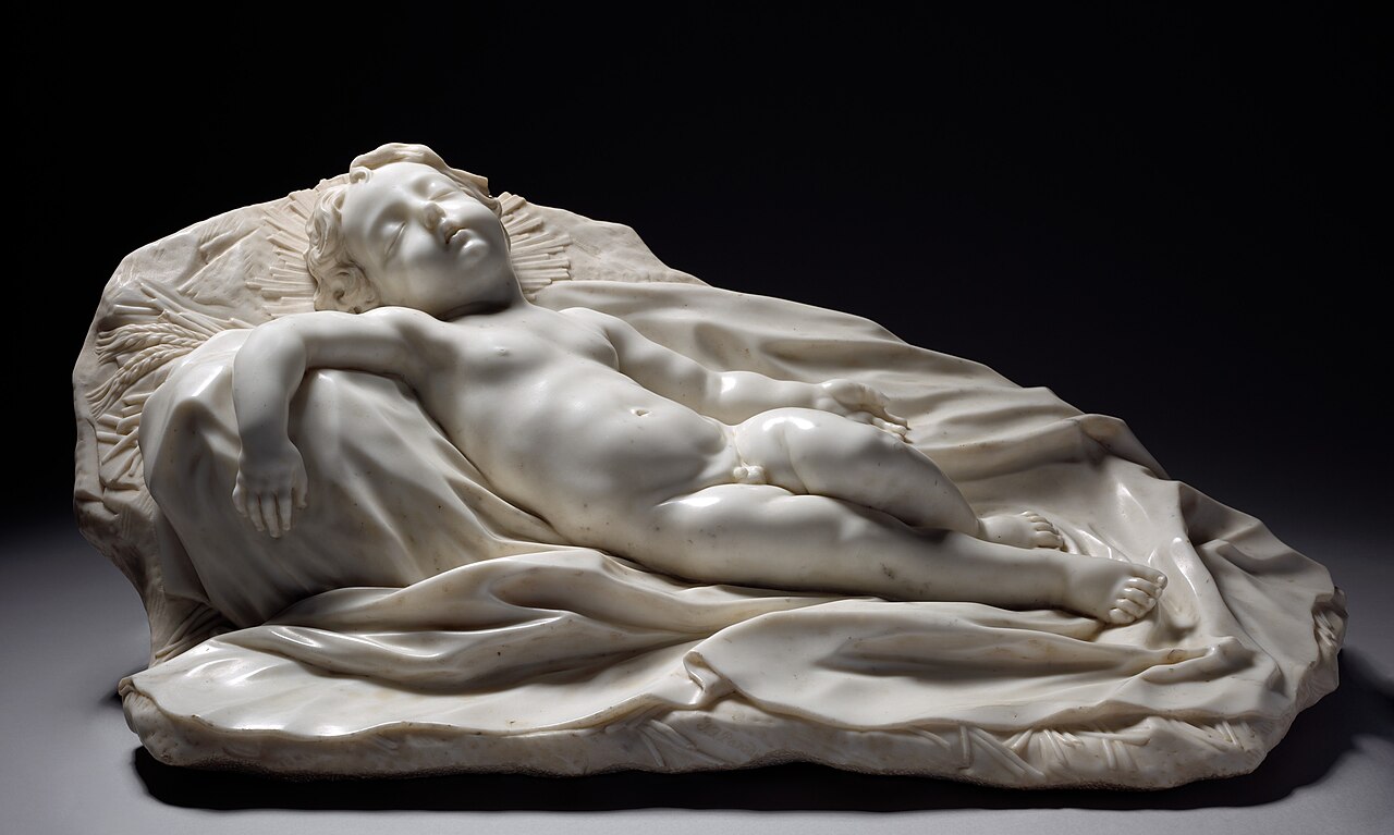 Sleeping Christ Child by Filippo Parodi