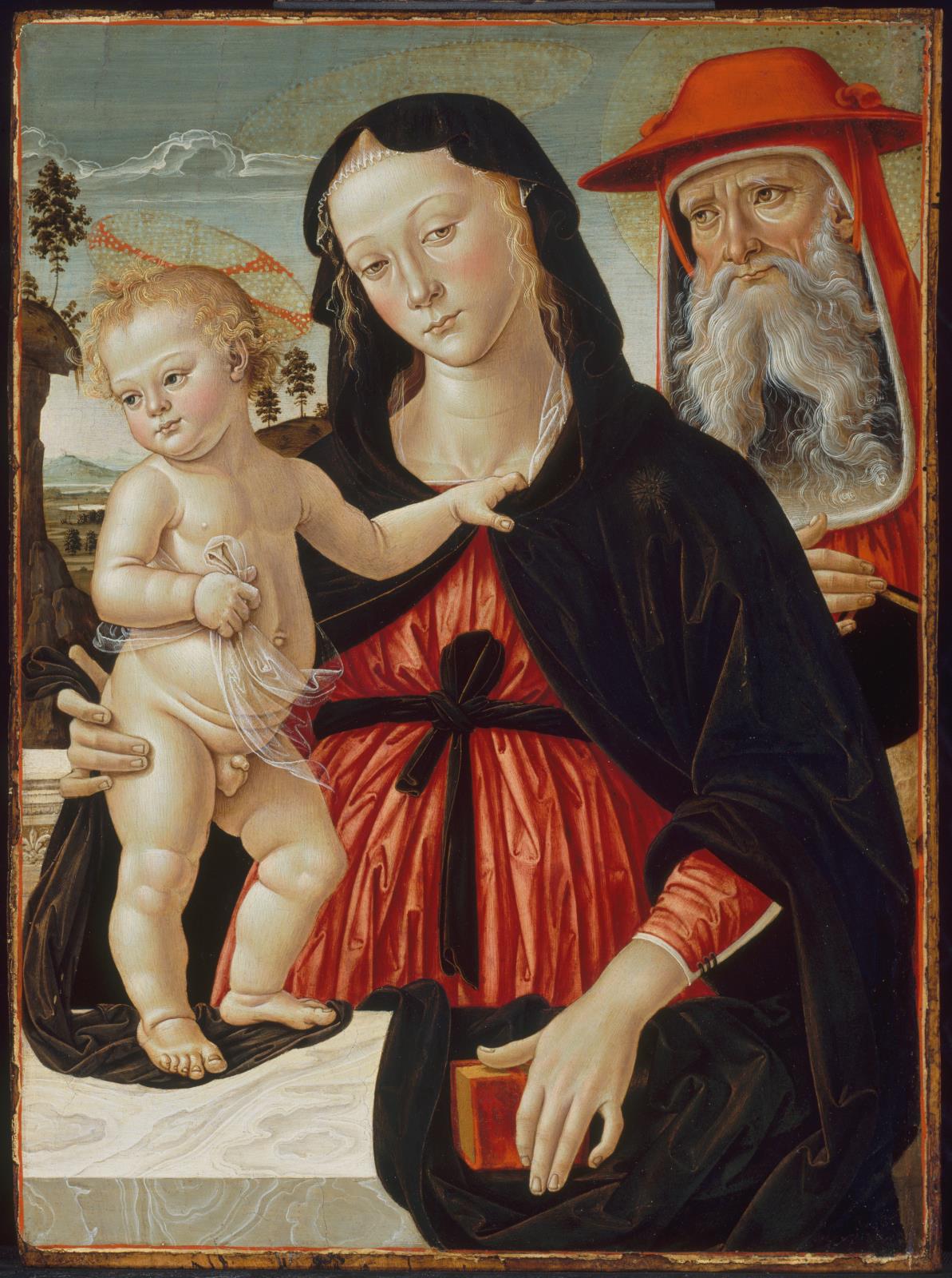 Virgin and Child with Saint Jerome by Fiorenzo di Lorenzo