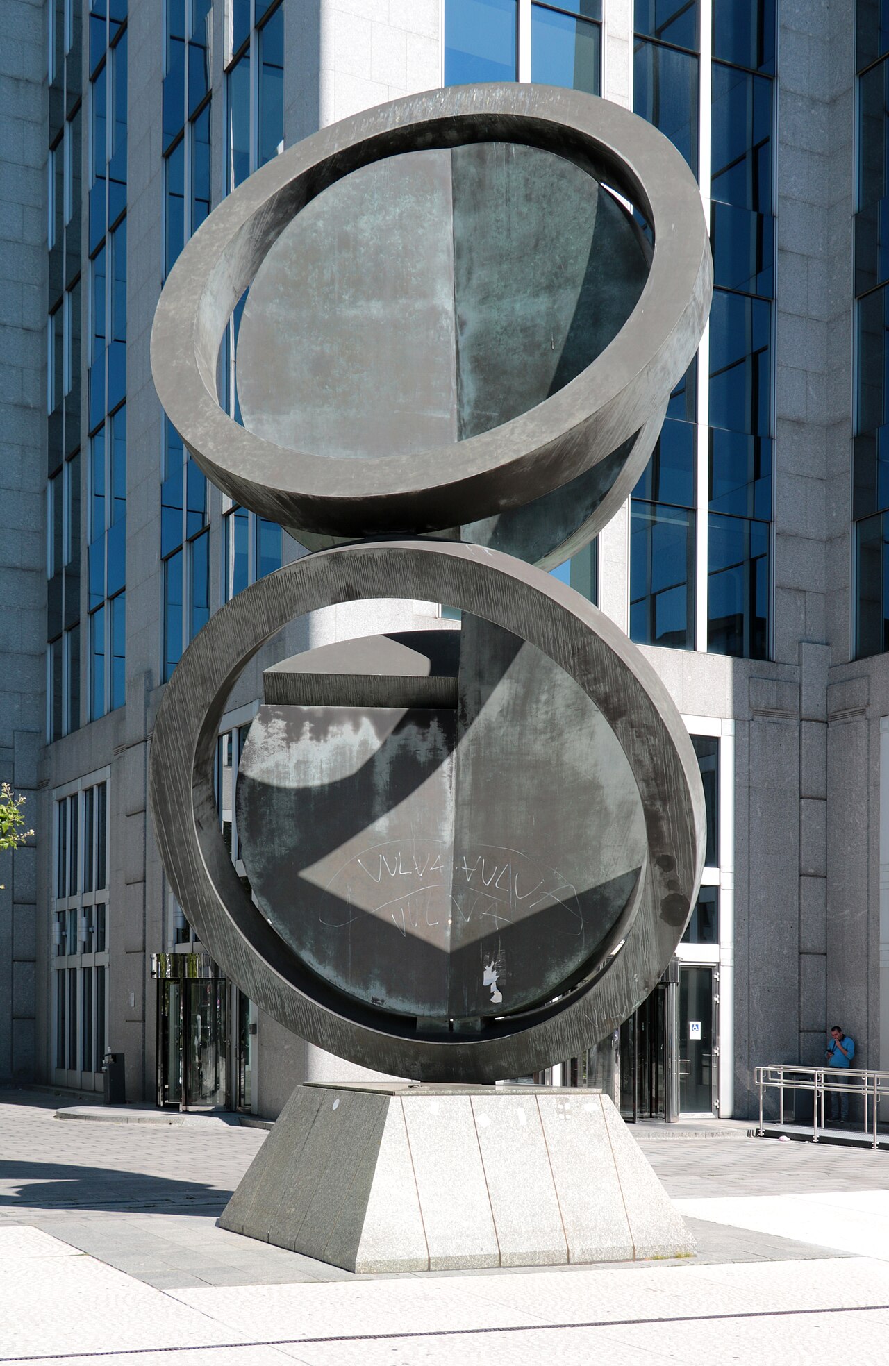 Double Folded Circle Ring (Balance Counterbalance) by Fletcher Benton