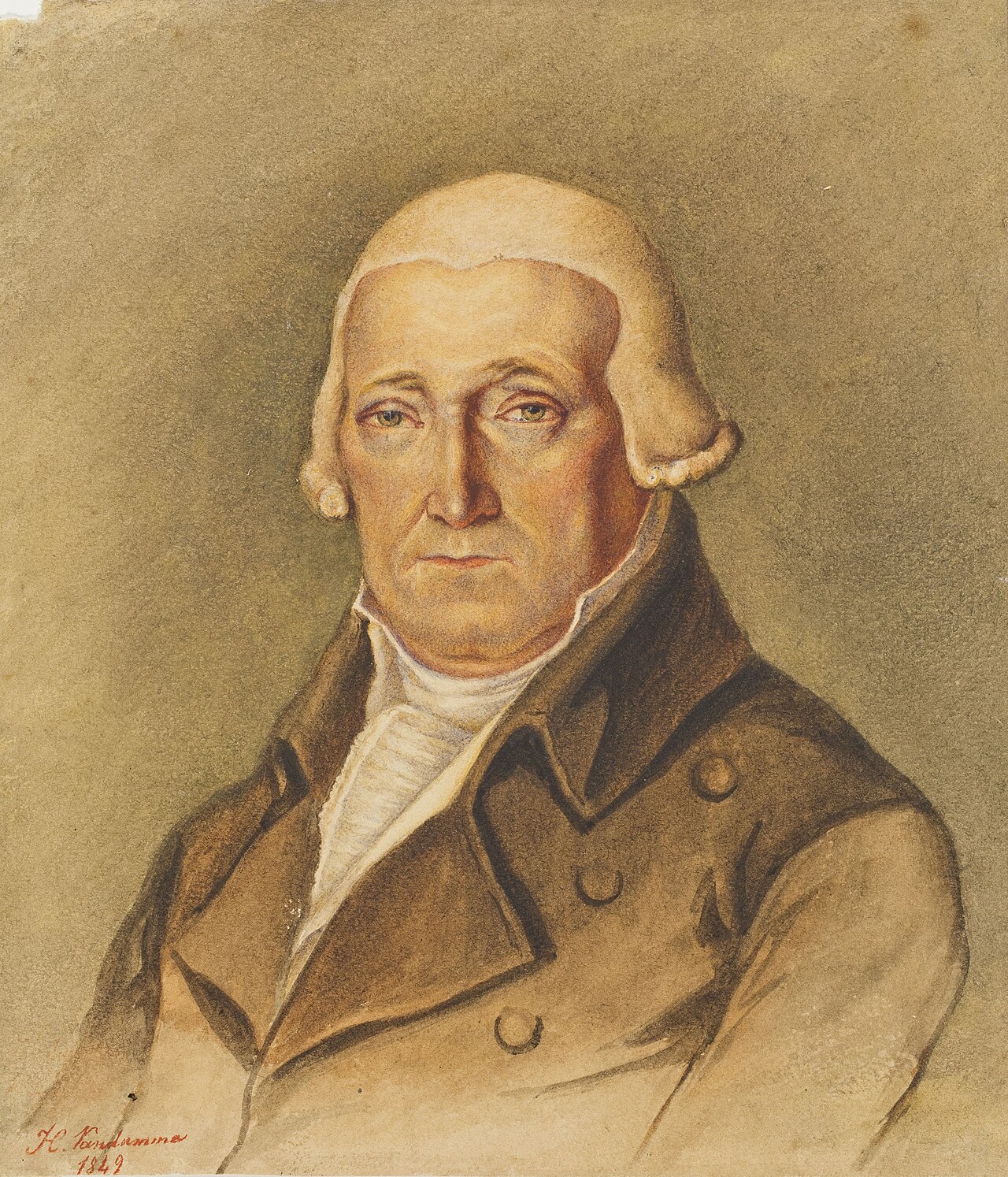 Portrait of the Governor Van Damme by Florimond Van Acker