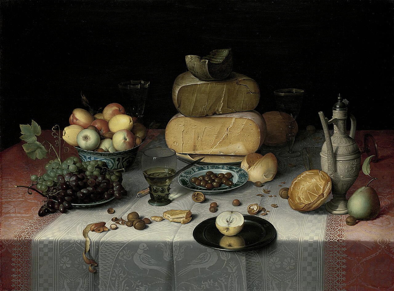 Still Life with Cheese by Floris van Dyck