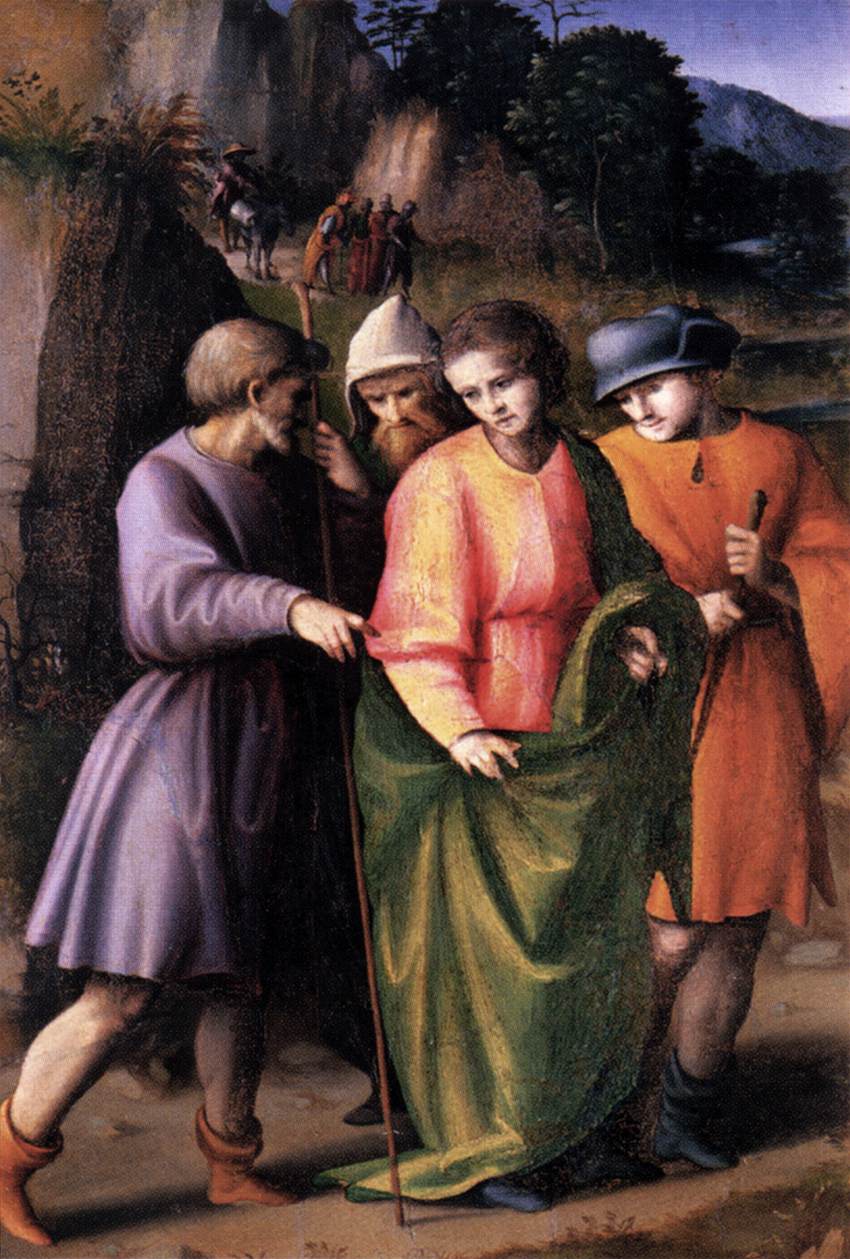 Scenes from the Story of Joseph: Joseph Sold by His Brethren by Francesco Bacchiacca