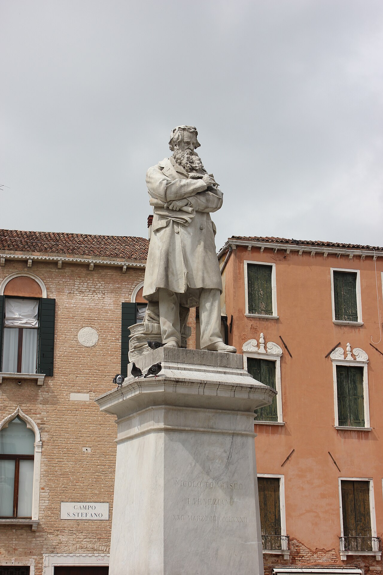Monument to Niccolò Tommaseo by Francesco Barzaghi