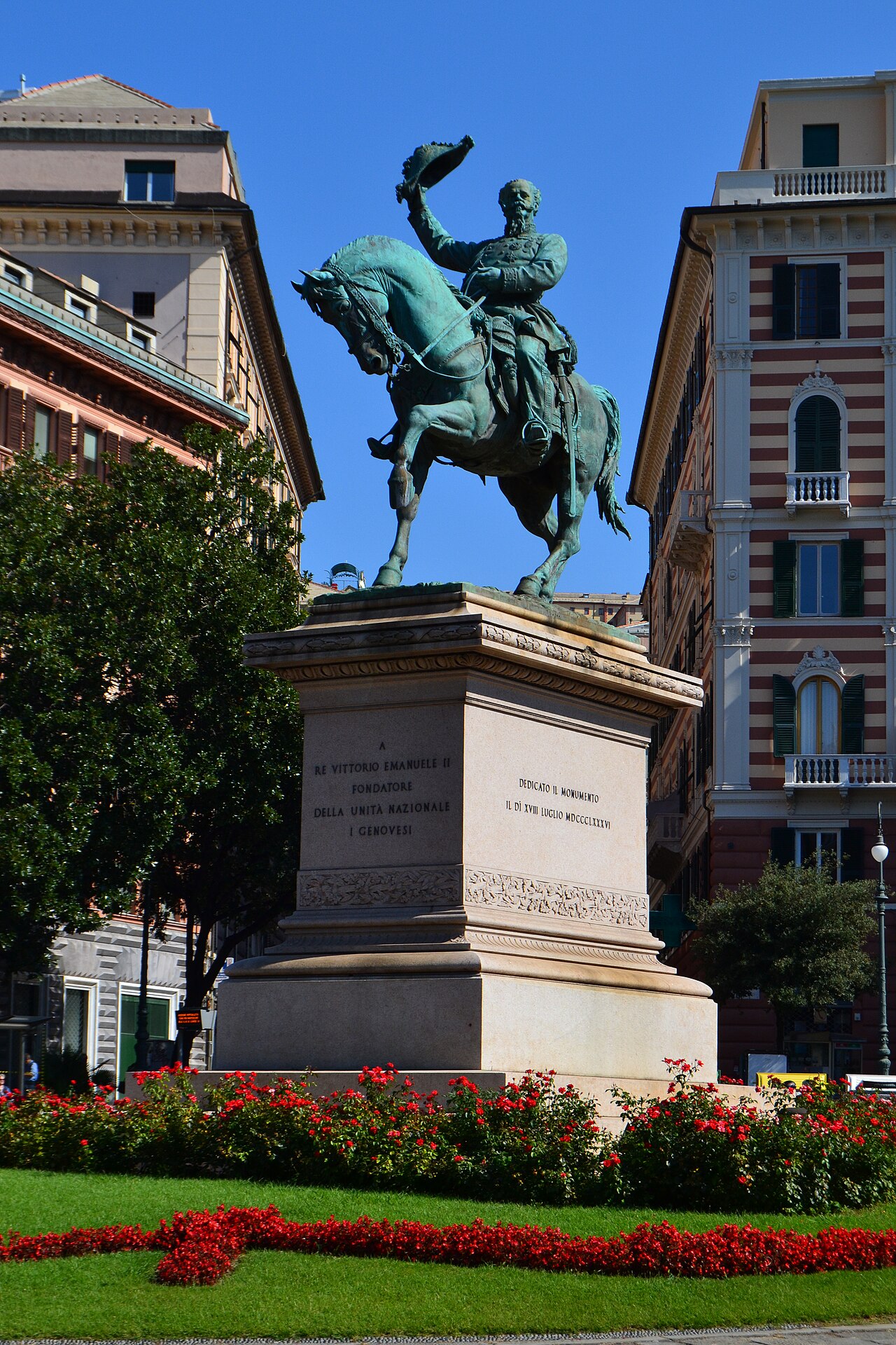 monument to Victor Emmanuel II by Francesco Barzaghi
