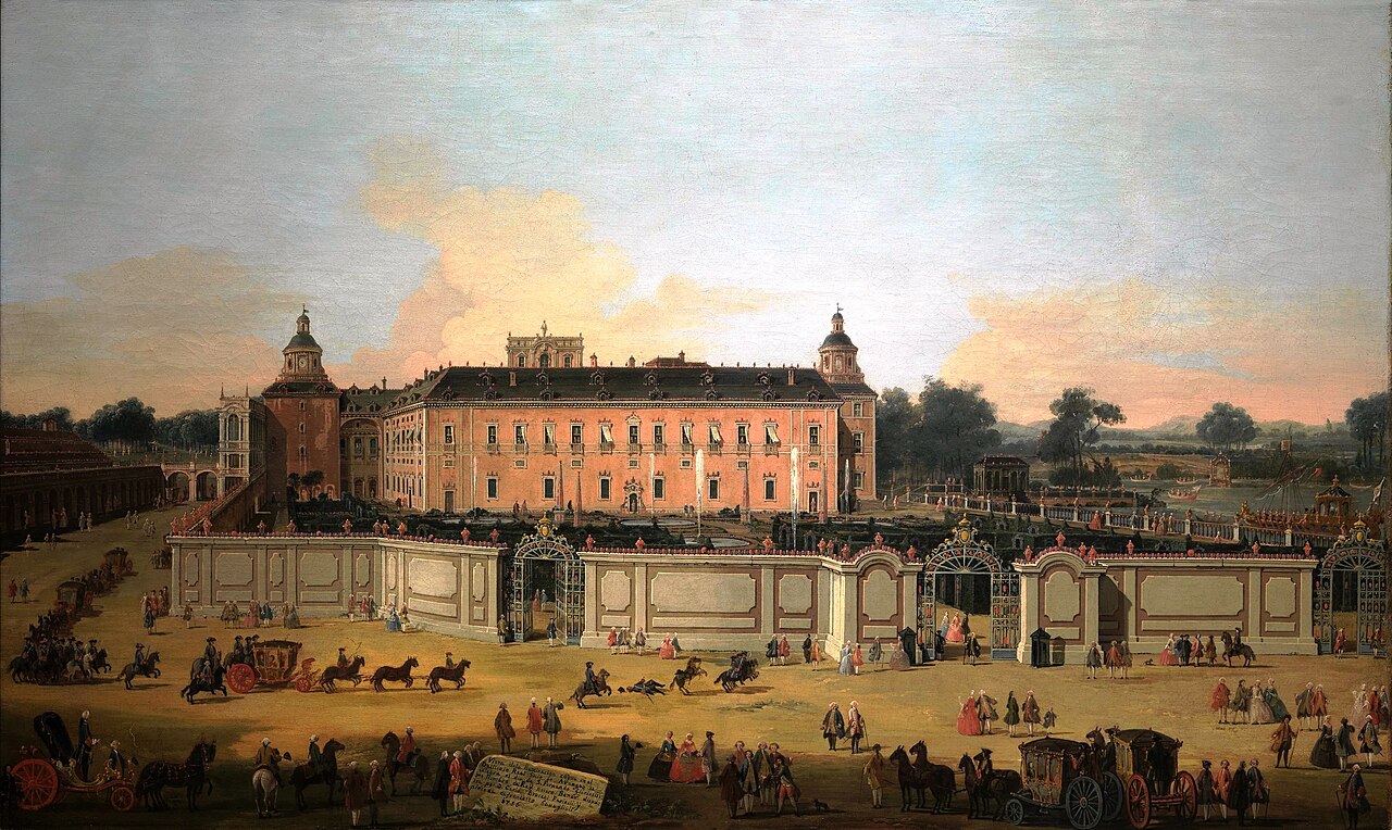 View of The Palace of Aranjuez by Francesco Battaglioli