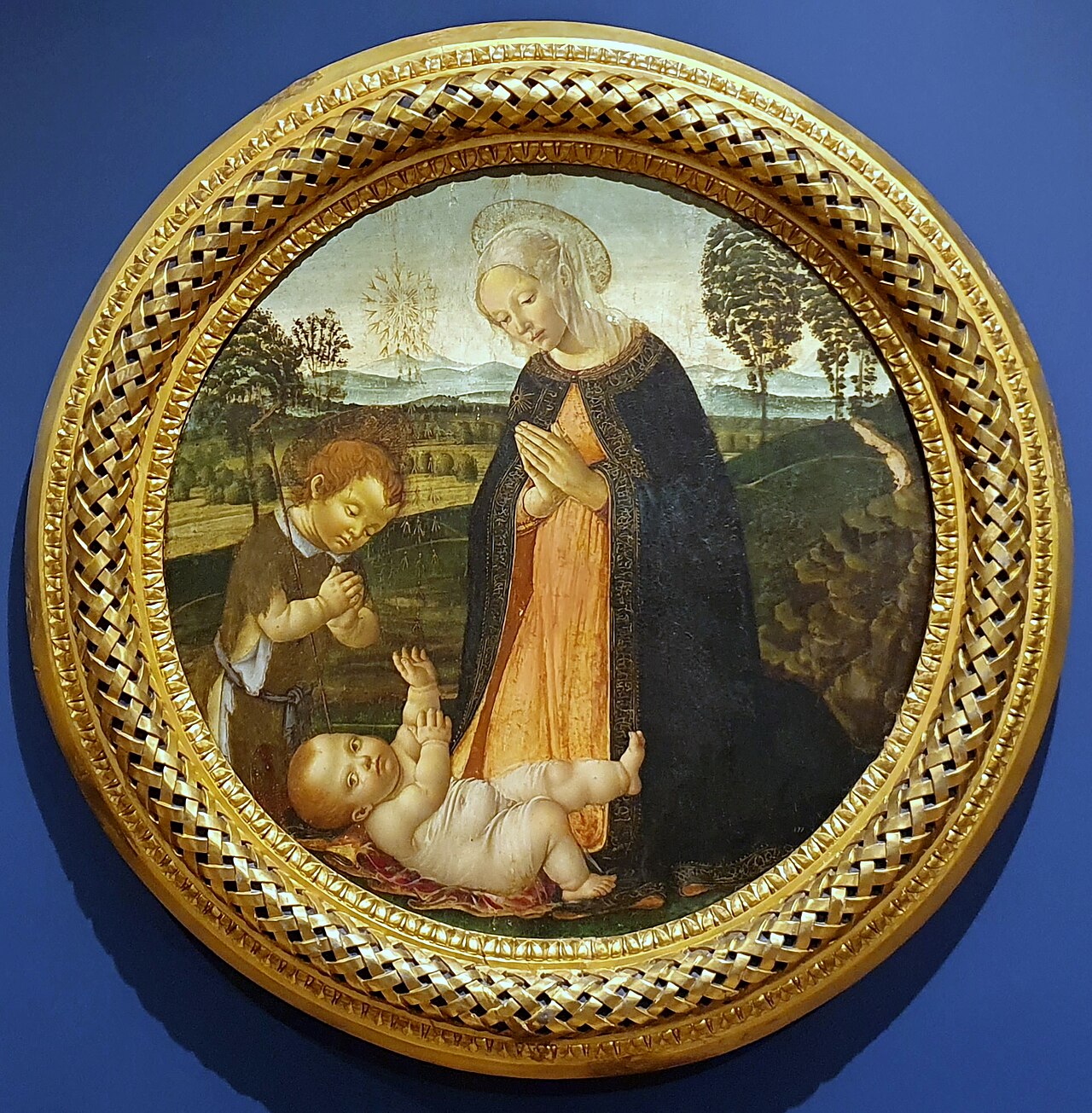 Madonna and Child with the Infant St John the Baptist by Francesco Botticini