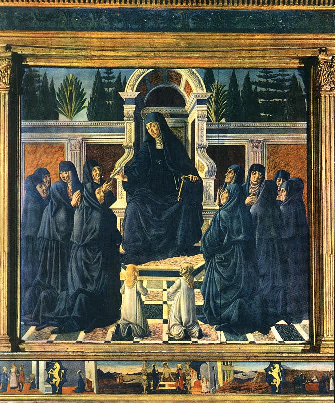 Saint Monica Enthroned by Francesco Botticini