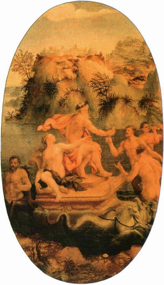 Poseidon and his Chariot / Neptune and Amphitrite by Francesco Brina