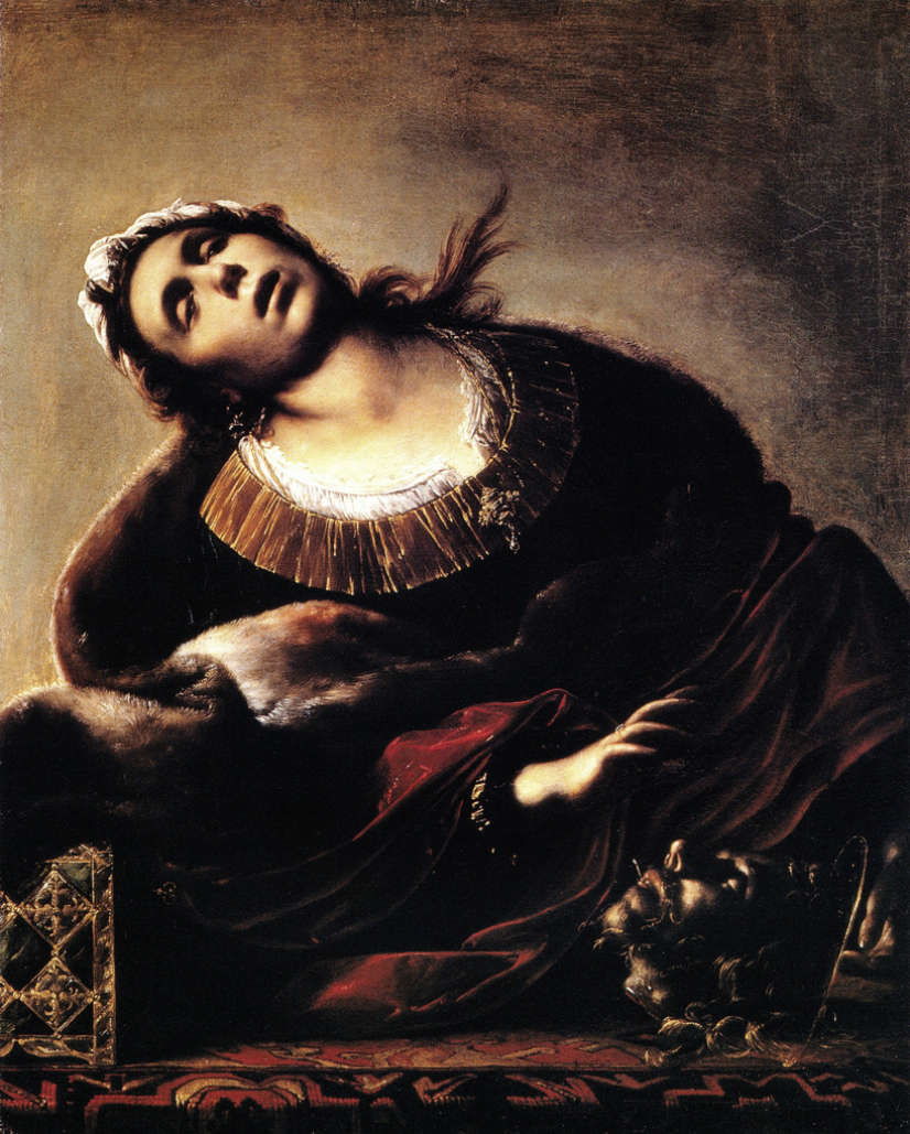 Herodias with the head of John the Baptist by Francesco Cairo