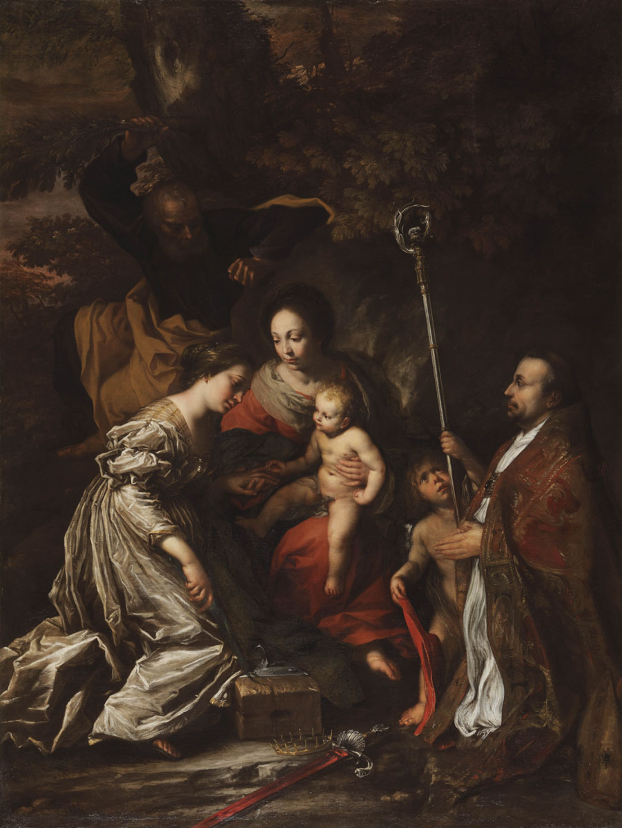 Mystical marriage of Saint Catherine by Francesco Cairo