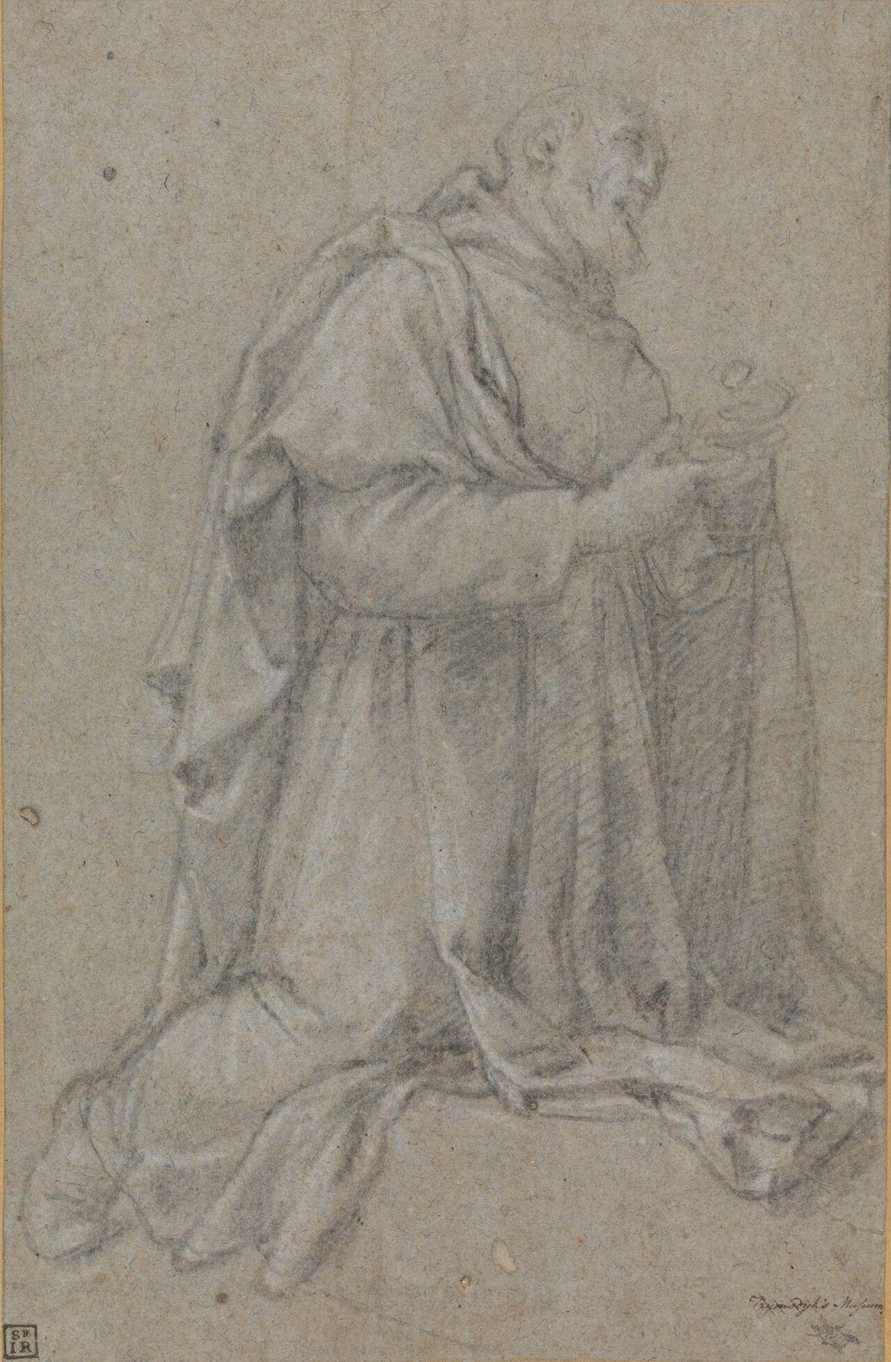 Draped Kneeling Figure by Francesco Curradi