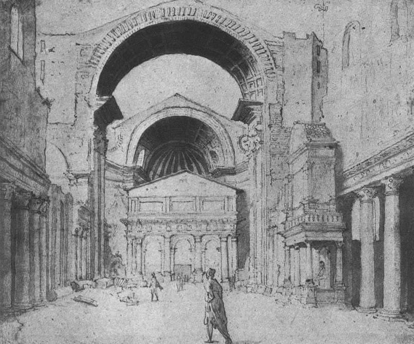 Bramante's Tegurium by Francesco da Sangallo