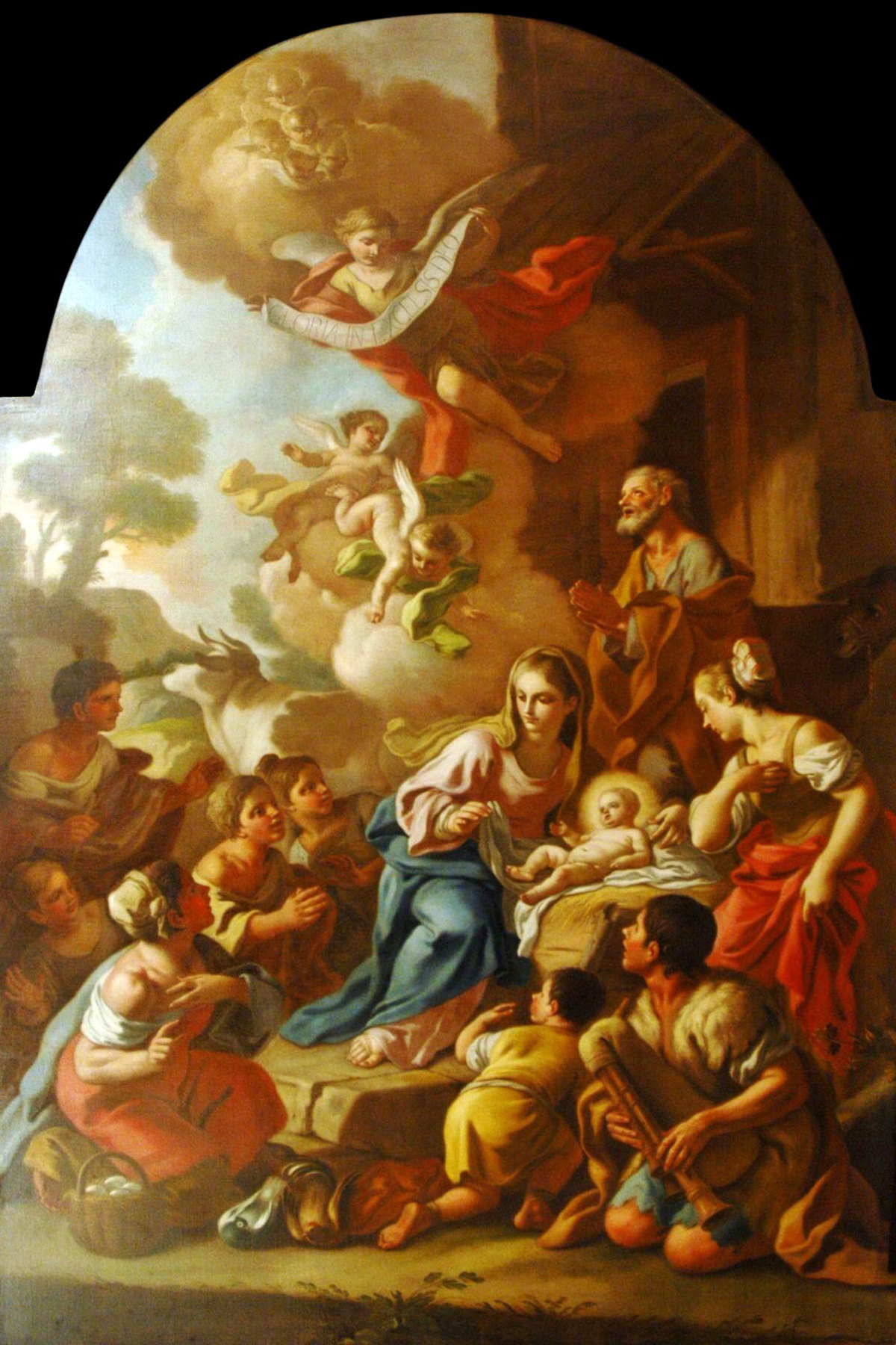 The Adoration of the Shepherds by Francesco de Mura